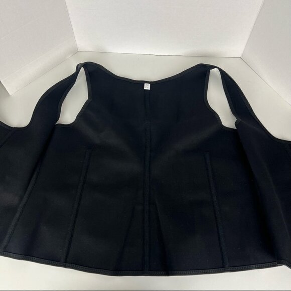 Nwot - Women’s Workout Vest With Double Belts In Black. Size: 6xl. - Picture 5 of 8